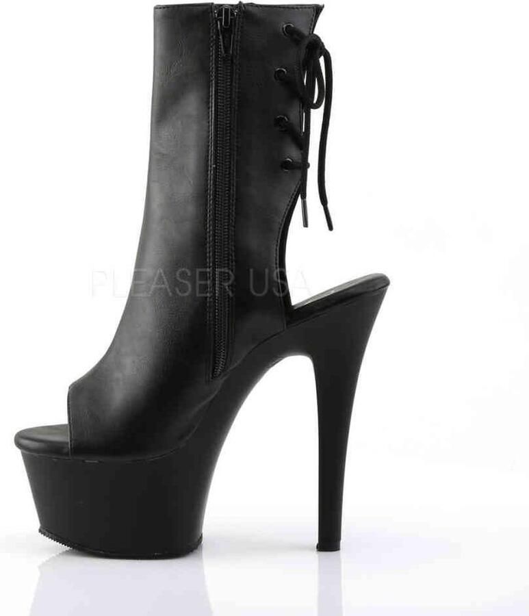 Pleaser Plateau Laarzen Paaldans schoenen 42 Shoes ASPIRE 1018 Paaldans schoenen Zwart