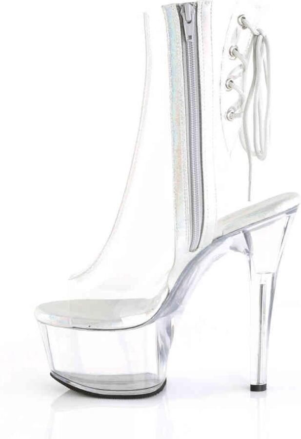Pleaser Plateau Laarzen Paaldans schoenen 38 Shoes ASPIRE 1018C Paaldans schoenen Transparant - Foto 2