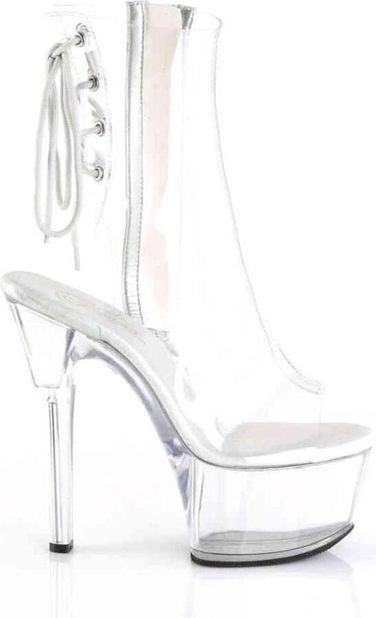 Pleaser Plateau Laarzen Paaldans schoenen 38 Shoes ASPIRE 1018C Paaldans schoenen Transparant - Foto 3