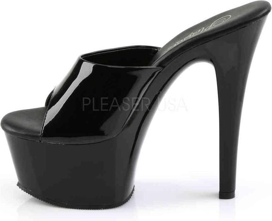 Pleaser Muiltjes 42 Shoes ASPIRE 601 Paaldans schoenen Zwart