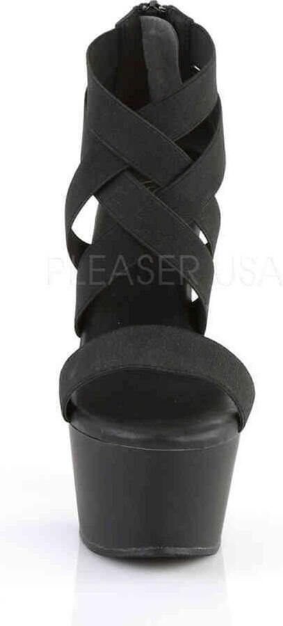 Pleaser ASPIRE-669 6 Heel 2 1 4 PF Criss Cross Sandal Back Zip - Foto 3