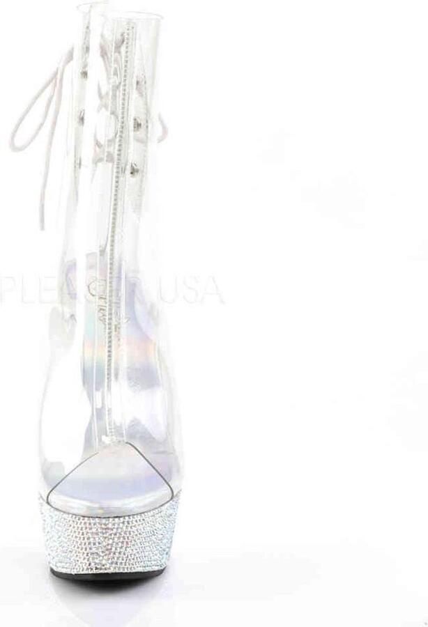 Pleaser Plateau Laarzen 35 Shoes BEJEWELED 1018DM 6 Zwart - Foto 2