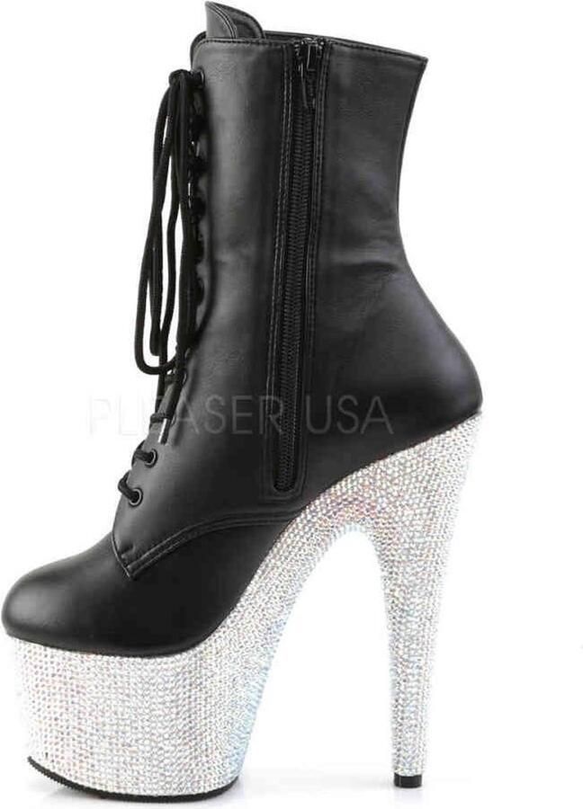 Pleaser Plateau Laarzen Paaldans schoenen 39 Shoes BEJEWELED 1020 7 Paaldans schoenen Zwart