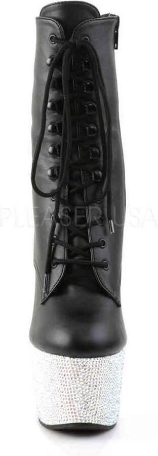 Pleaser Plateau Laarzen Paaldans schoenen 39 Shoes BEJEWELED 1020 7 Paaldans schoenen Zwart - Foto 3
