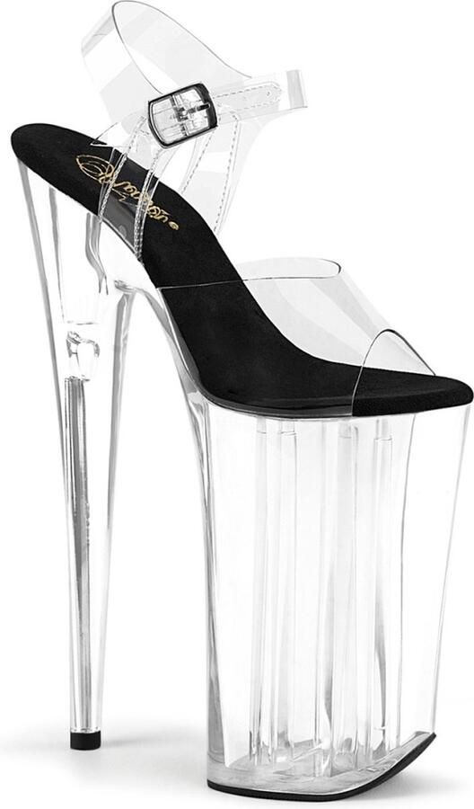 Pleaser BEYOND-008 Sandaal met enkelband Paaldans schoenen Paaldans schoenen 37 Shoes Transparant