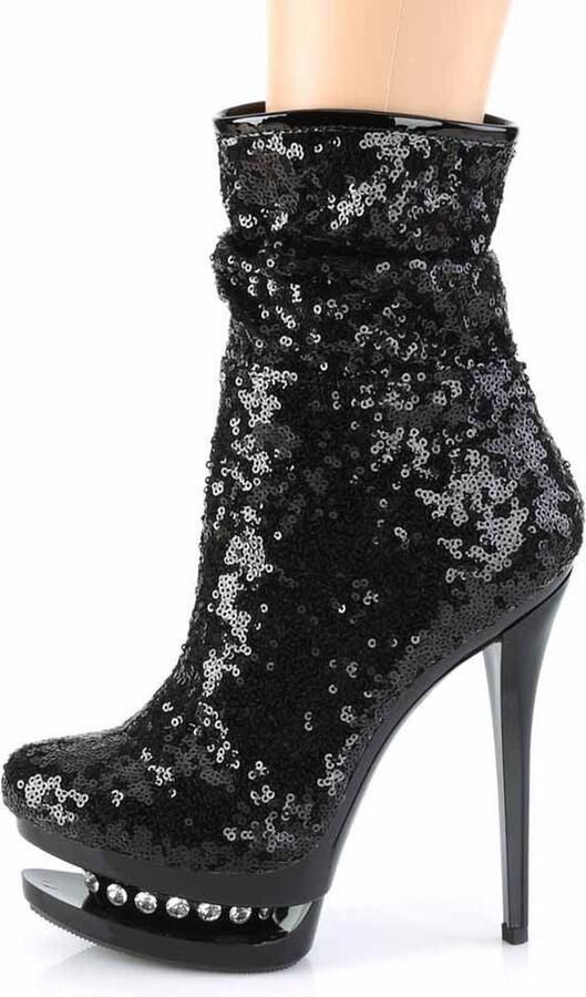 Pleaser Plateau Laarzen Paaldans schoenen 36 Shoes BLONDIE R 1009 Paaldans schoenen Zwart