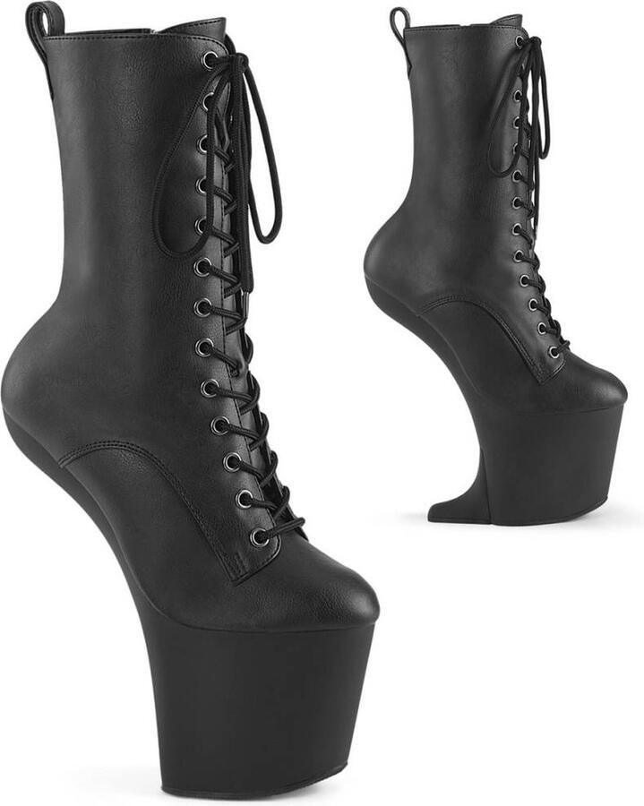 Pleaser CRAZE1040 Plateau Laarzen Paaldans schoenen 44 Shoes Zwart
