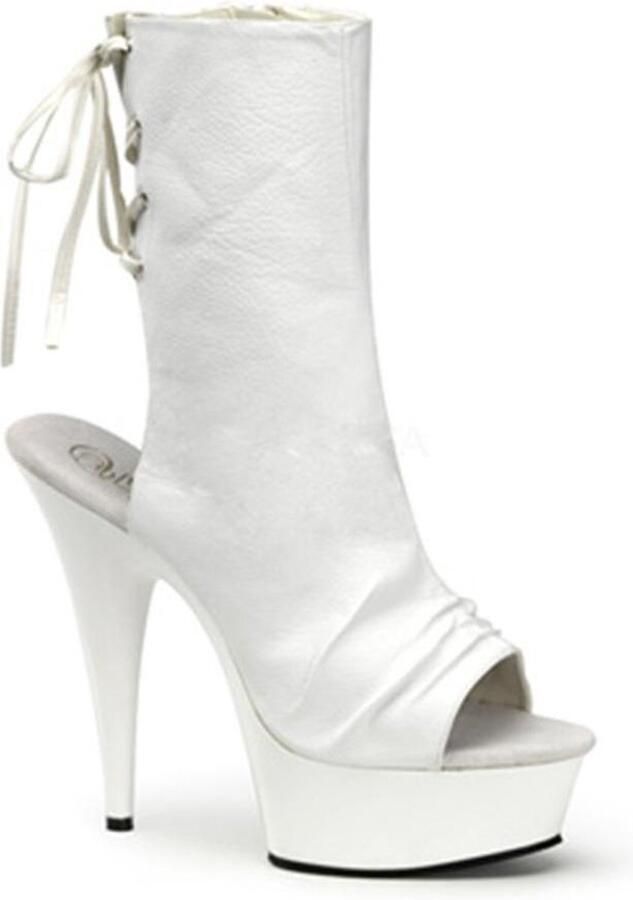 Pleaser Plateau Laarzen 37 Shoes DELIGHT 1018 Wit - Foto 2
