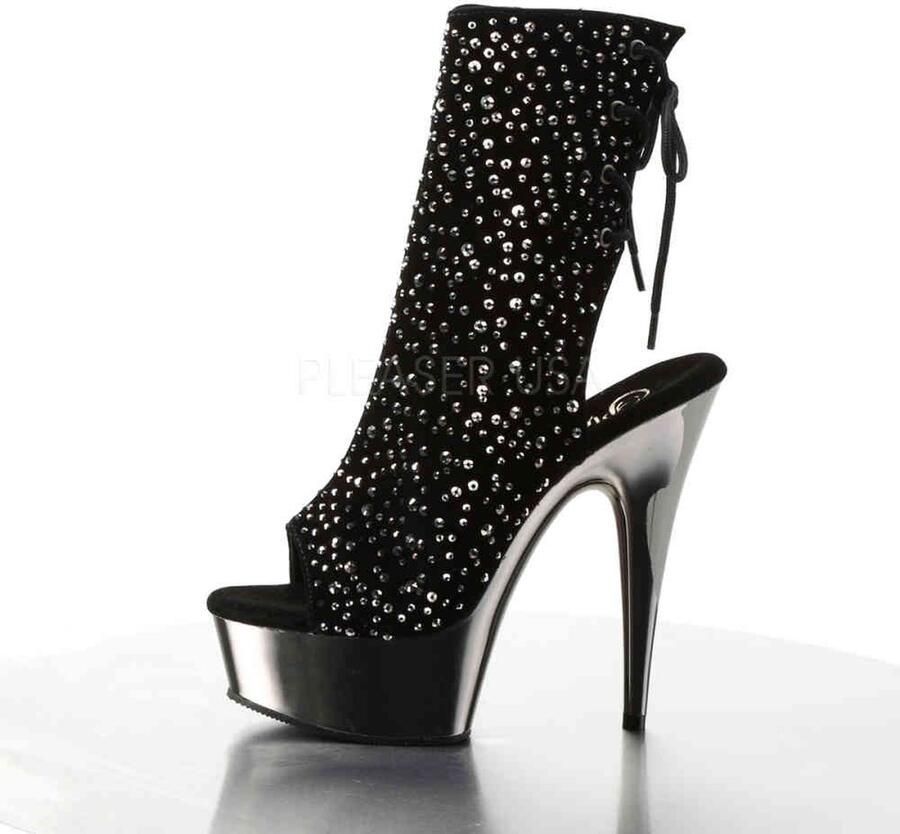 Pleaser DELIGHT-1018RS Plateau Laarzen 44 Shoes Zwart - Foto 3