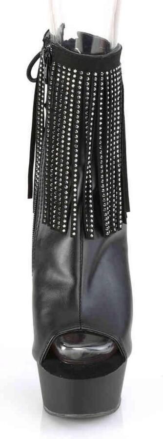 Pleaser Plateau Laarzen 42 Shoes DELIGHT 1018RSF Zwart - Foto 3