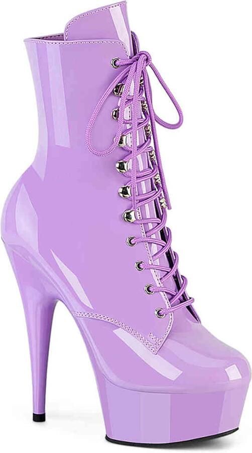 Pleaser DELIGHT-1020 Plateau Laarzen 38 Shoes Paars