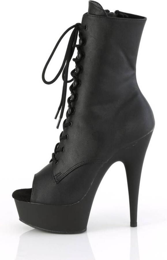 Pleaser DELIGHT-1021 Plateau Laarzen 35 Shoes Zwart