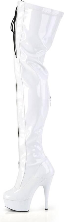 Pleaser Plateau overknee Laarzen 35 Shoes DELIGHT 3027 Wit - Foto 2