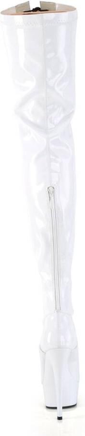 Pleaser Plateau overknee Laarzen 35 Shoes DELIGHT 3027 Wit - Foto 3