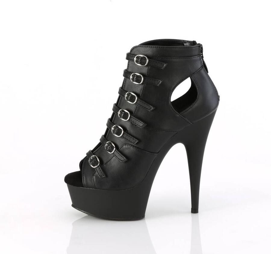 Pleaser DELIGHT-600-11 Plateau Laarzen 38 Shoes Zwart - Foto 3