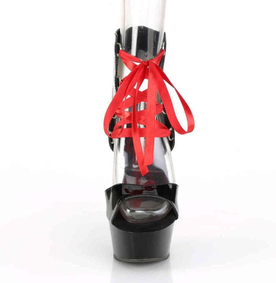 Pleaser Hoge hakken 45 Shoes DELIGHT 600 14FH Zwart Rood - Foto 2