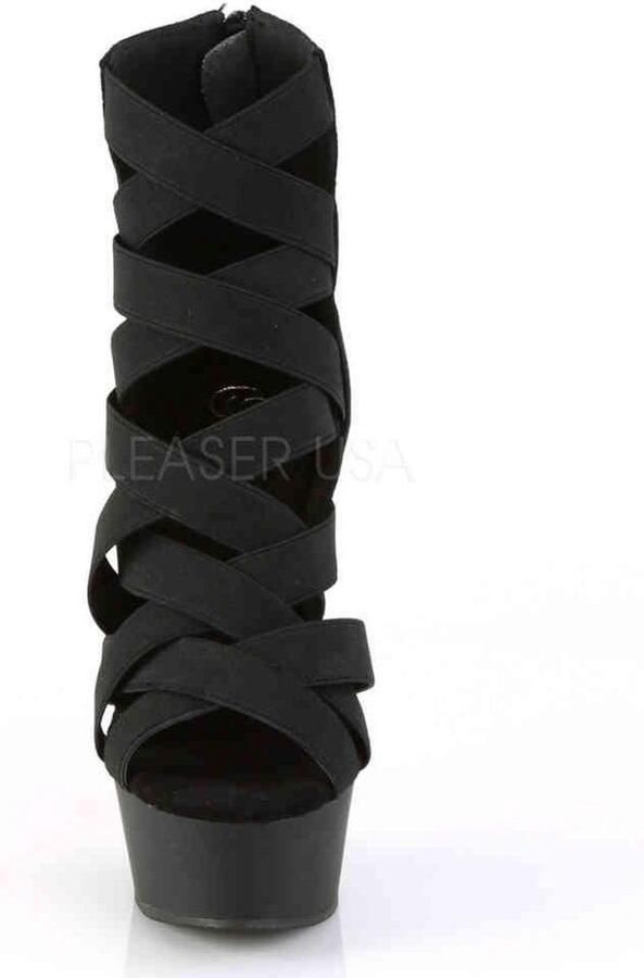 Pleaser DELIGHT-600-24 Plateau Laarzen 44 Shoes Zwart - Foto 2