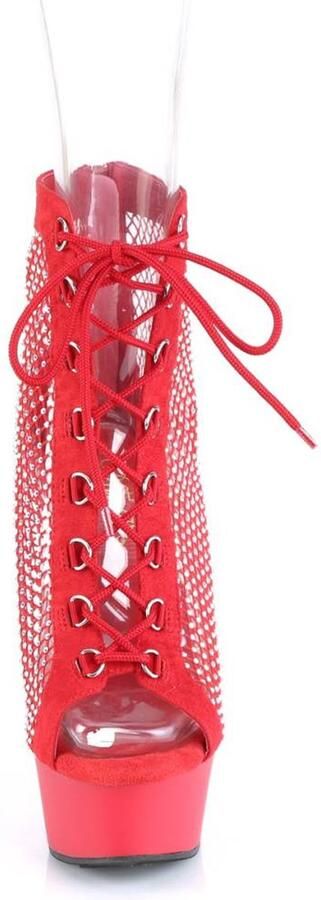 Pleaser Plateau Laarzen 37 Shoes DELIGHT 600 33RM Rood - Foto 3