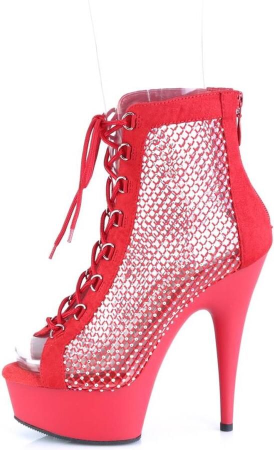Pleaser Plateau Laarzen 37 Shoes DELIGHT 600 33RM Rood - Foto 2