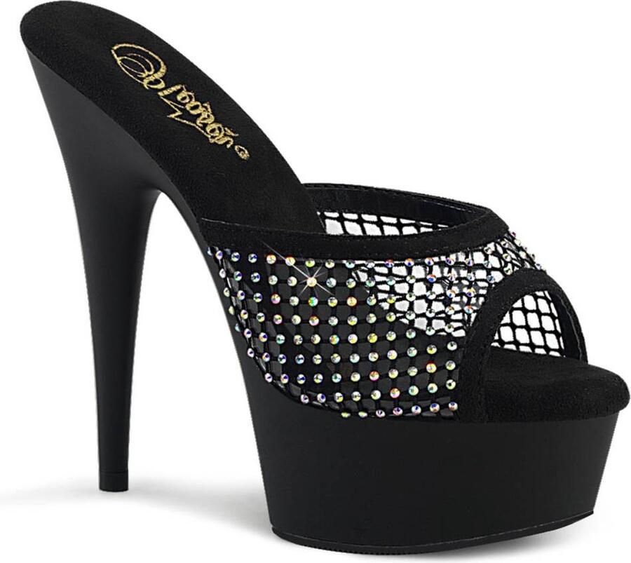 Pleaser Muiltjes met hak 39 Shoes DELIGHT 601 6RM Zwart - Foto 5