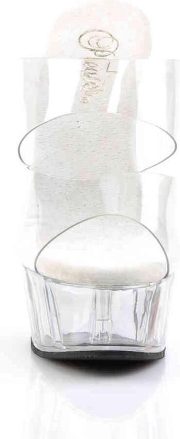Pleaser Muiltjes met hak 36 Shoes DELIGHT 602 Transparant Zilverkleurig - Foto 5