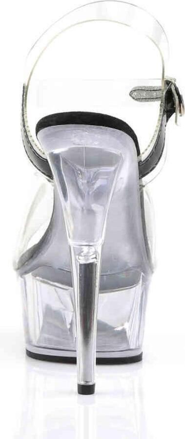 Pleaser Sandaal met enkelband 42 Shoes DELIGHT 608 Zwart Transparant - Foto 3