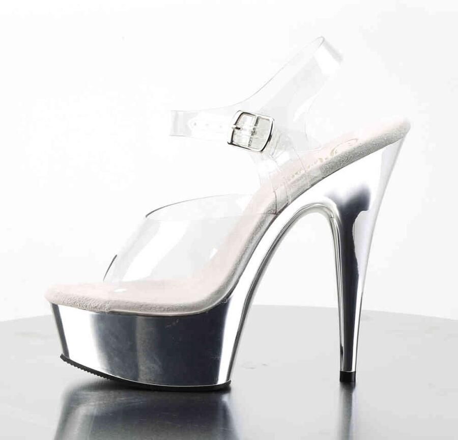 Pleaser Sandaal met enkelband 35 Shoes DELIGHT 608 Zwart - Foto 3