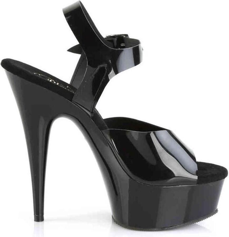 Pleaser Sandaal met enkelband 45 Shoes DELIGHT 608N Zwart - Foto 2