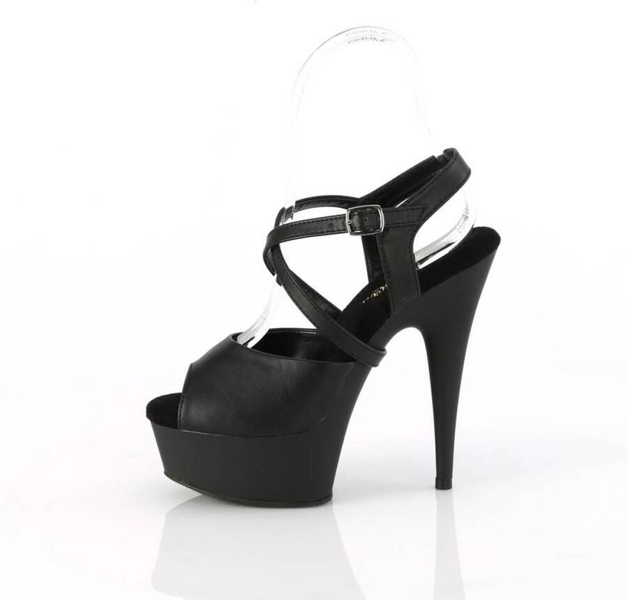 Pleaser DELIGHT-624-1 Sandaal met enkelband 36 Shoes Zwart - Foto 4