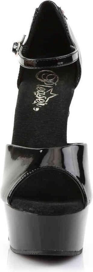 Pleaser Sandaal met enkelband 42 Shoes DELIGHT 660FH Zwart