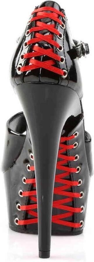 Pleaser Sandaal met enkelband 44 Shoes DELIGHT 660FH Zwart - Foto 4