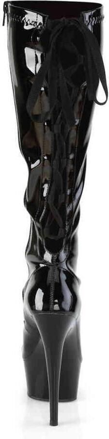Pleaser Plateau Laarzen 44 Shoes DELIGHT 2029 Zwart - Foto 4