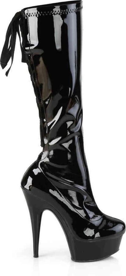 Pleaser Plateau Laarzen 44 Shoes DELIGHT 2029 Zwart - Foto 3