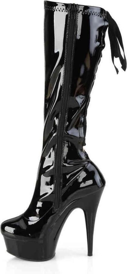 Pleaser Plateau Laarzen 44 Shoes DELIGHT 2029 Zwart - Foto 2