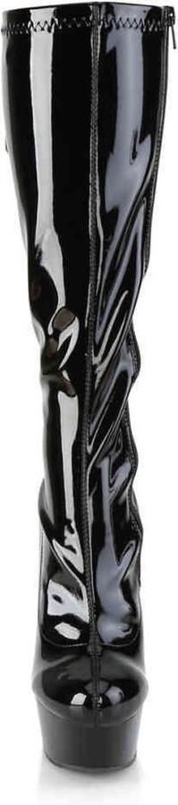 Pleaser Plateau Laarzen 44 Shoes DELIGHT 2029 Zwart - Foto 5