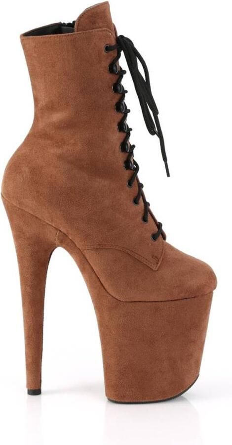 Pleaser Plateau Laarzen Paaldans schoenen 38 Shoes FLAMINGO 1020FS Bruin