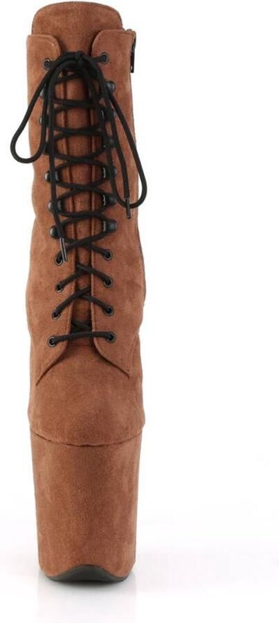 Pleaser Plateau Laarzen Paaldans schoenen 36 Shoes FLAMINGO 1020FS Bruin - Foto 3