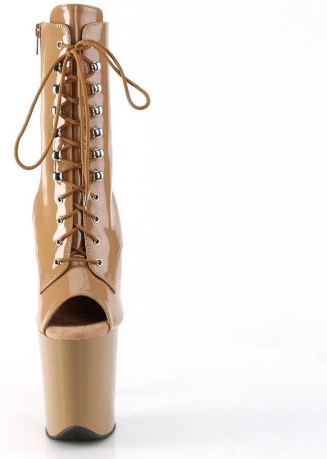 Pleaser Plateau Laarzen Paaldans schoenen 37 Shoes FLAMINGO 1021 Creme - Foto 4