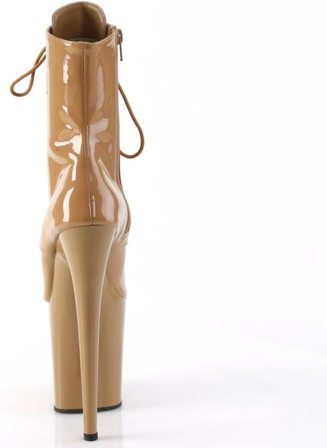 Pleaser Plateau Laarzen Paaldans schoenen 37 Shoes FLAMINGO 1021 Creme - Foto 3