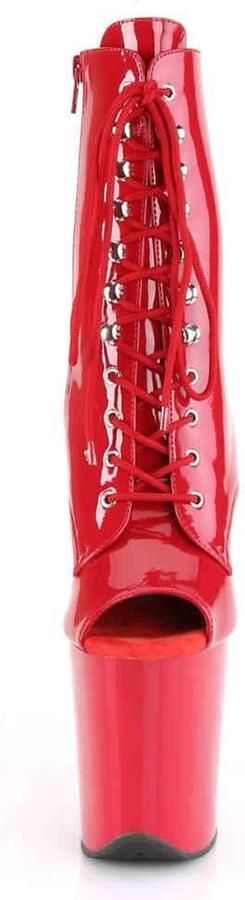 Pleaser Plateau Laarzen Paaldans schoenen 41 Shoes FLAMINGO 1021 Paaldans schoenen Rood - Foto 4