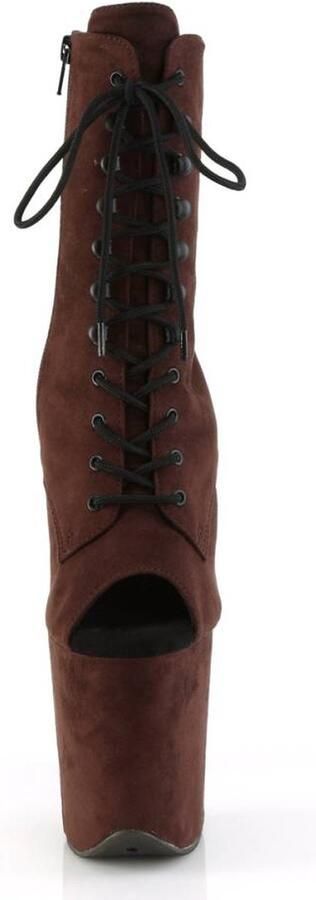 Pleaser FLAMINGO-1021FS Plateau Laarzen Paaldans schoenen 35 Shoes Bruin - Foto 3