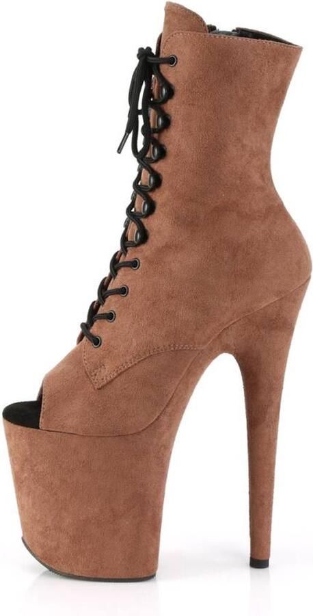 Pleaser Plateau Laarzen Paaldans schoenen 39 Shoes FLAMINGO 1021FS Bruin - Foto 2