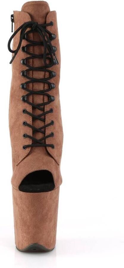 Pleaser Plateau Laarzen Paaldans schoenen 39 Shoes FLAMINGO 1021FS Bruin - Foto 3