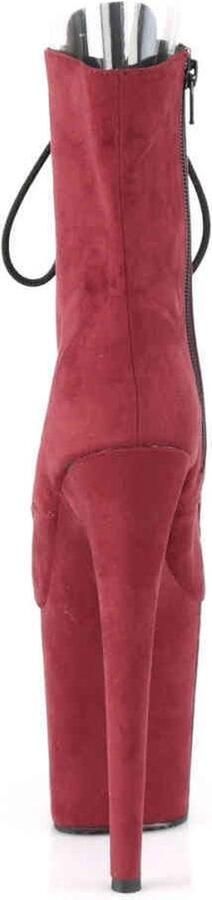 Pleaser Plateau Laarzen Paaldans schoenen 38 Shoes FLAMINGO 1021FS Paaldans schoenen Bordeaux rood - Foto 4