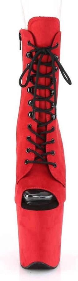 Pleaser Plateau Laarzen Paaldans schoenen 40 Shoes FLAMINGO 1021FS Paaldans schoenen Rood - Foto 4