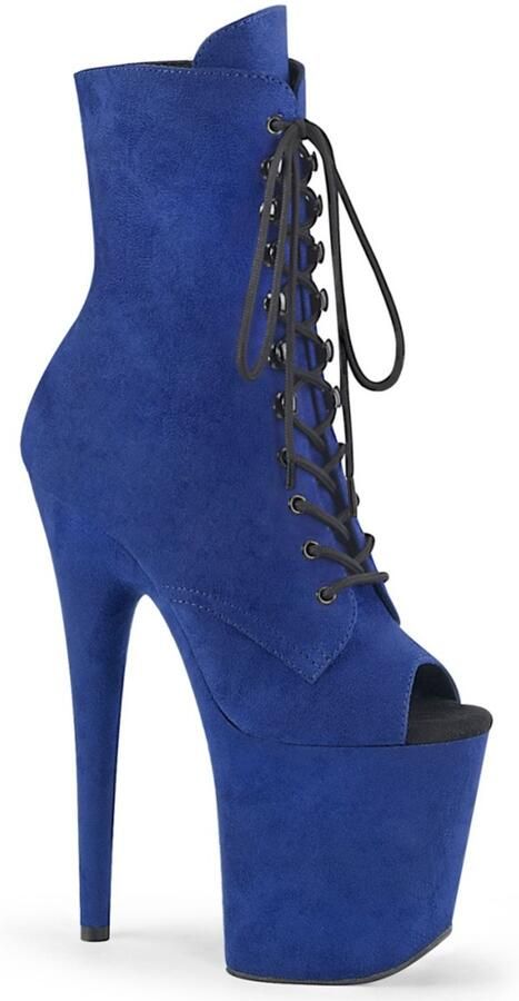 Pleaser FLAMINGO-1021FS Plateau Laarzen Paaldans schoenen Paaldans schoenen 38 Shoes Blauw - Foto 3
