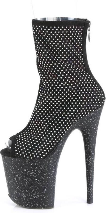 Pleaser Plateau Laarzen Paaldans schoenen 42 Shoes FLAMINGO 1031GM Zwart - Foto 2