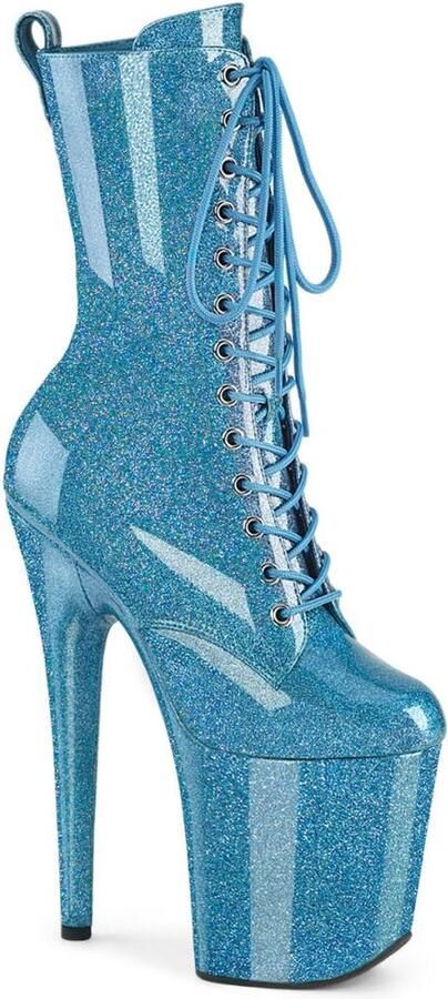 Pleaser FLAMINGO-1040GP Plateau Laarzen 40 Shoes Blauw