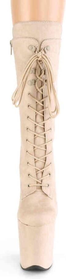 Pleaser Plateau Laarzen Paaldans schoenen 42 Shoes FLAMINGO 1050FS Paaldans schoenen Beige - Foto 3