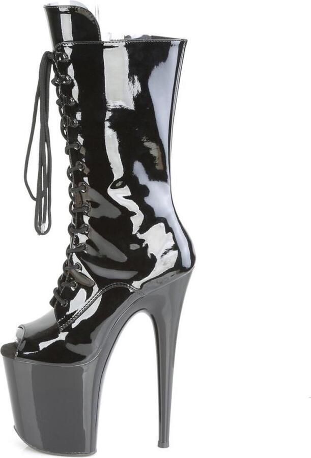 Pleaser Plateau Laarzen 40 shoes FLAMINGO 1051 Paaldans schoenen Zwart